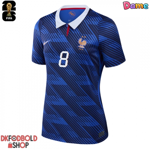 Frankrig Aurelien Tchouameni #8 Hjemmebanetrøje Dame VM 2026 Kort ærmer